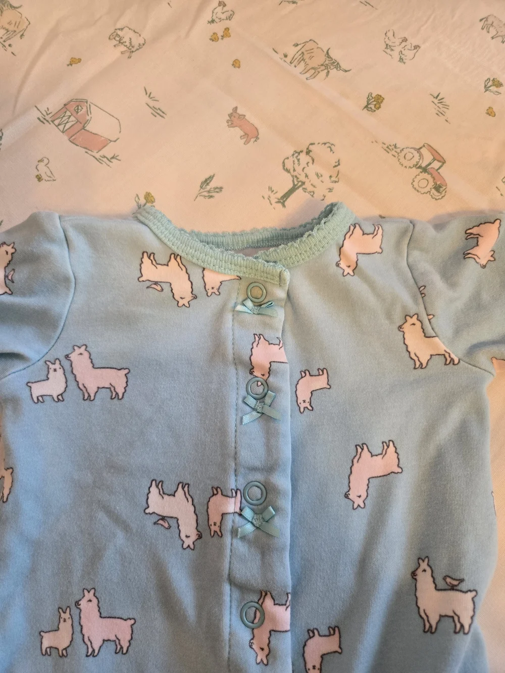 Carter's 3M Sleeper With Llama Print